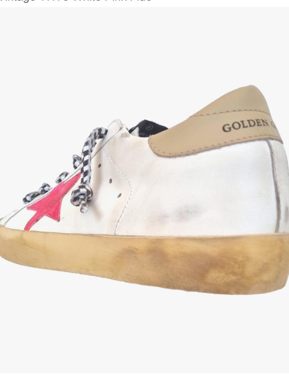 Golden Goose super star you are my sunrise pink EUC - Picture 2 of 8